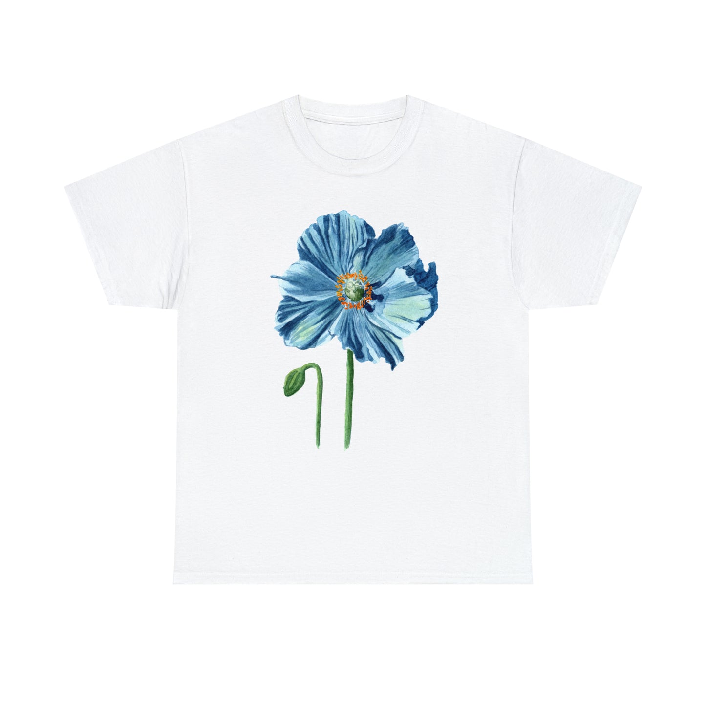 Blue Himalayan Poppy Unisex Tee