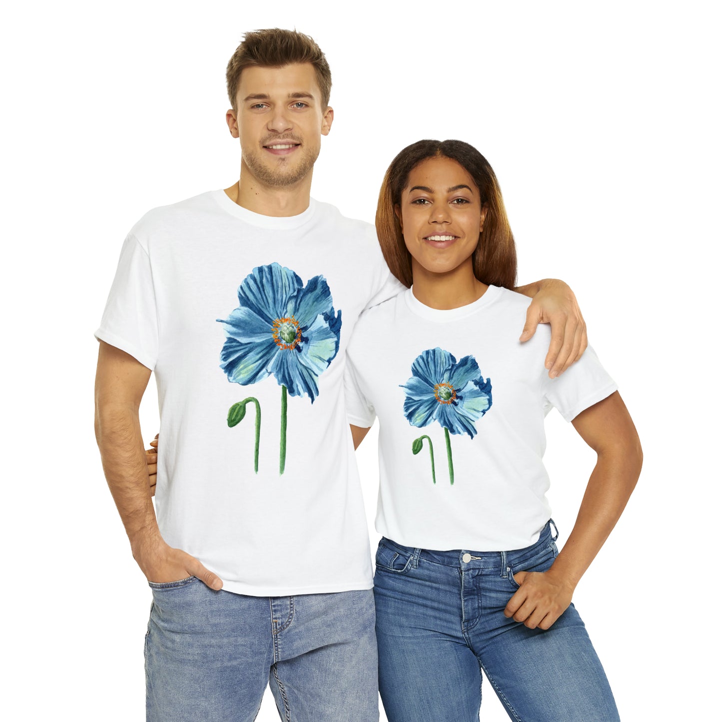Blue Himalayan Poppy Unisex Tee