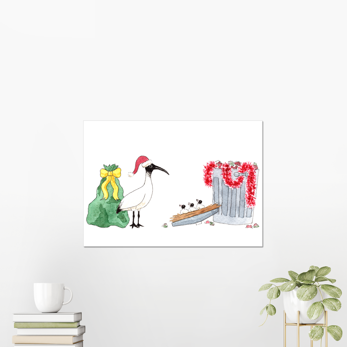 Bin Chicks' First Christmas Giclée Art Print