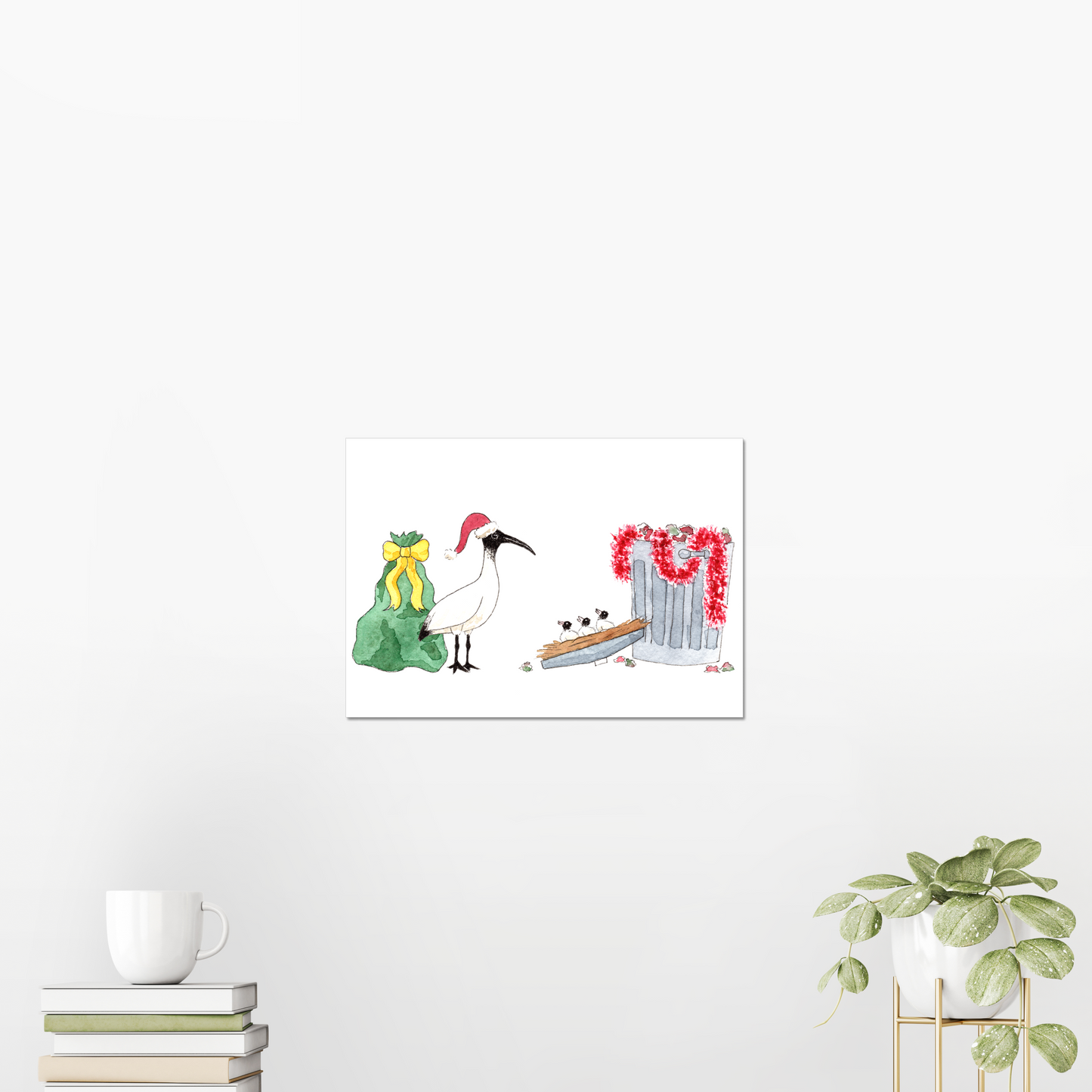Bin Chicks' First Christmas Giclée Art Print