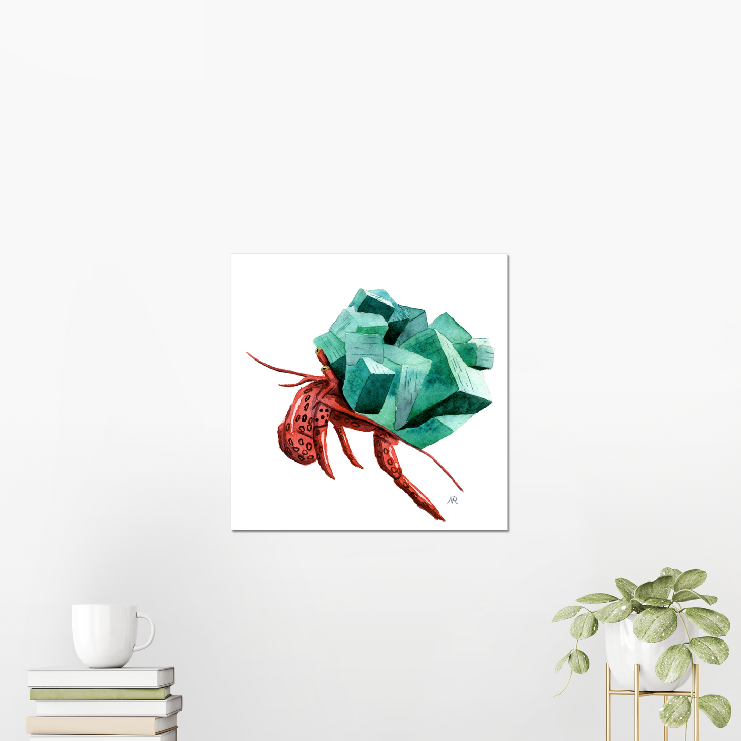 Fluorite Crab Giclée Art Print
