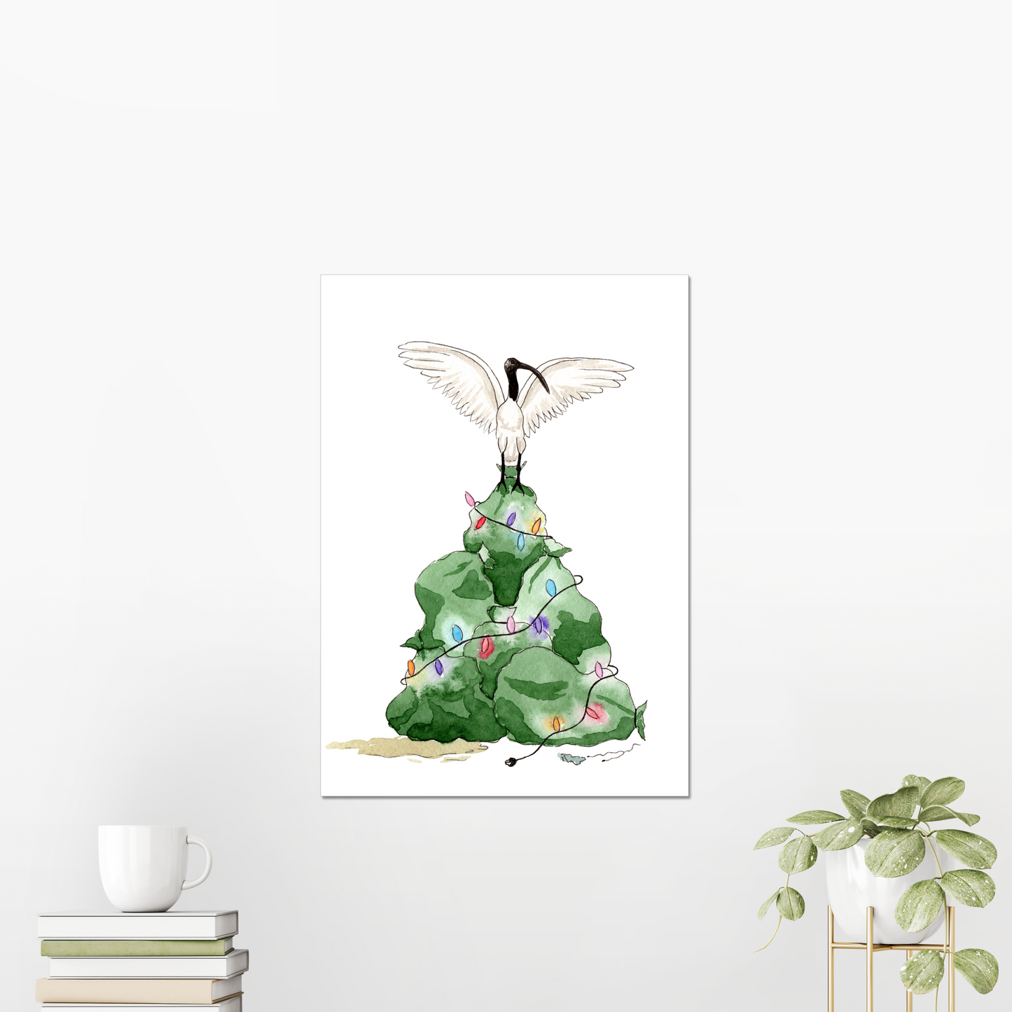 Merry Bin Chickmas Giclée Art Print