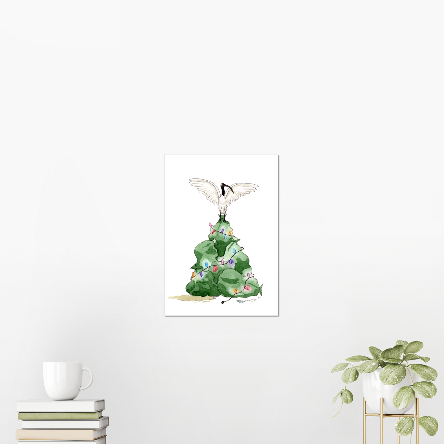 Merry Bin Chickmas Giclée Art Print