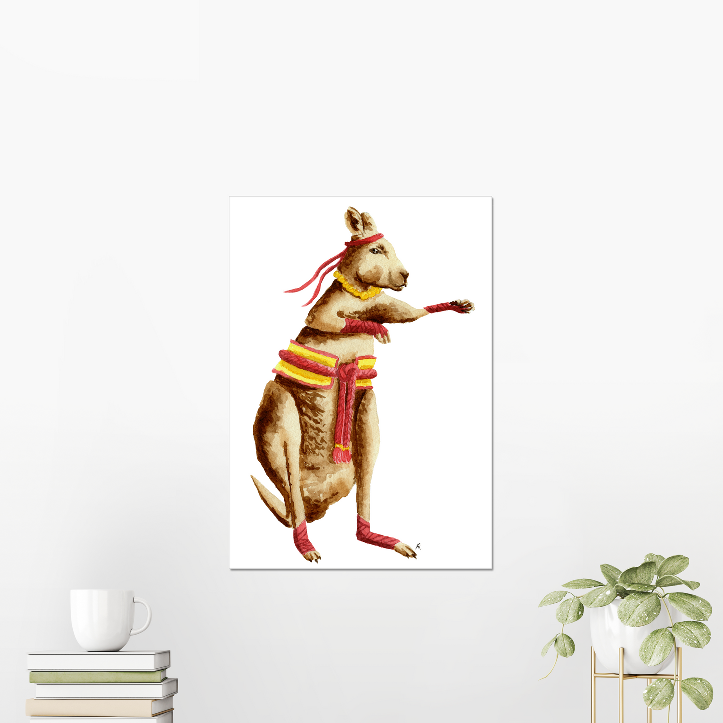 Monk Kangaroo Giclée Art Print