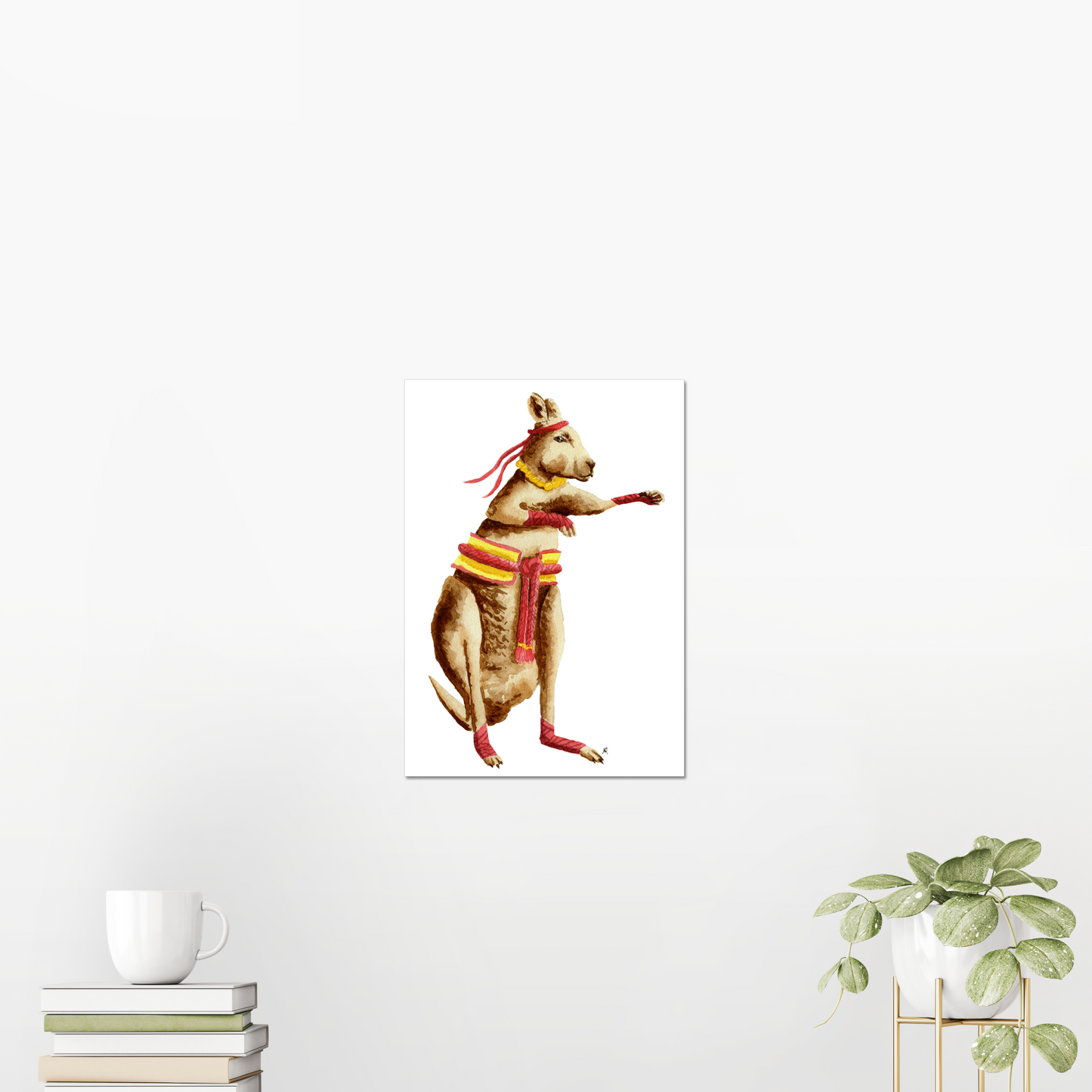 Monk Kangaroo Giclée Art Print