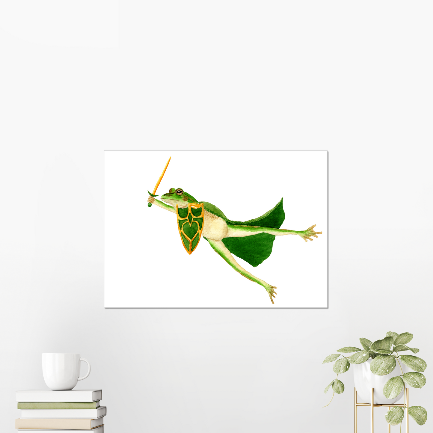 Paladin Green and Gold Bell Frog Giclée Art Print