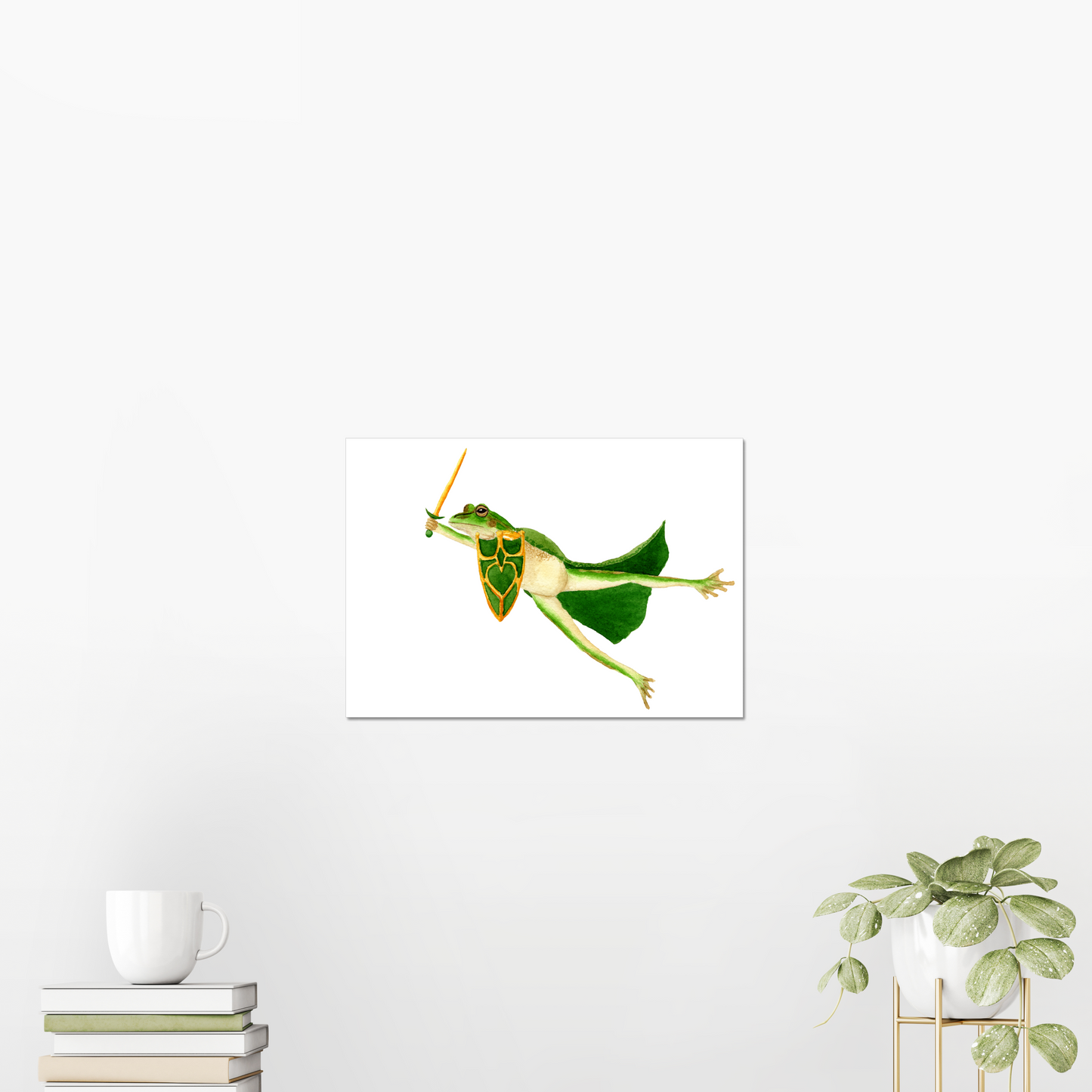 Paladin Green and Gold Bell Frog Giclée Art Print