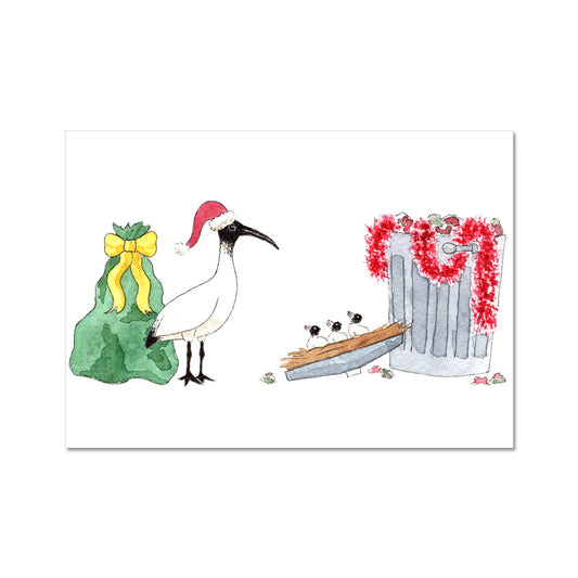 Bin Chicks' First Christmas Giclée Art Print