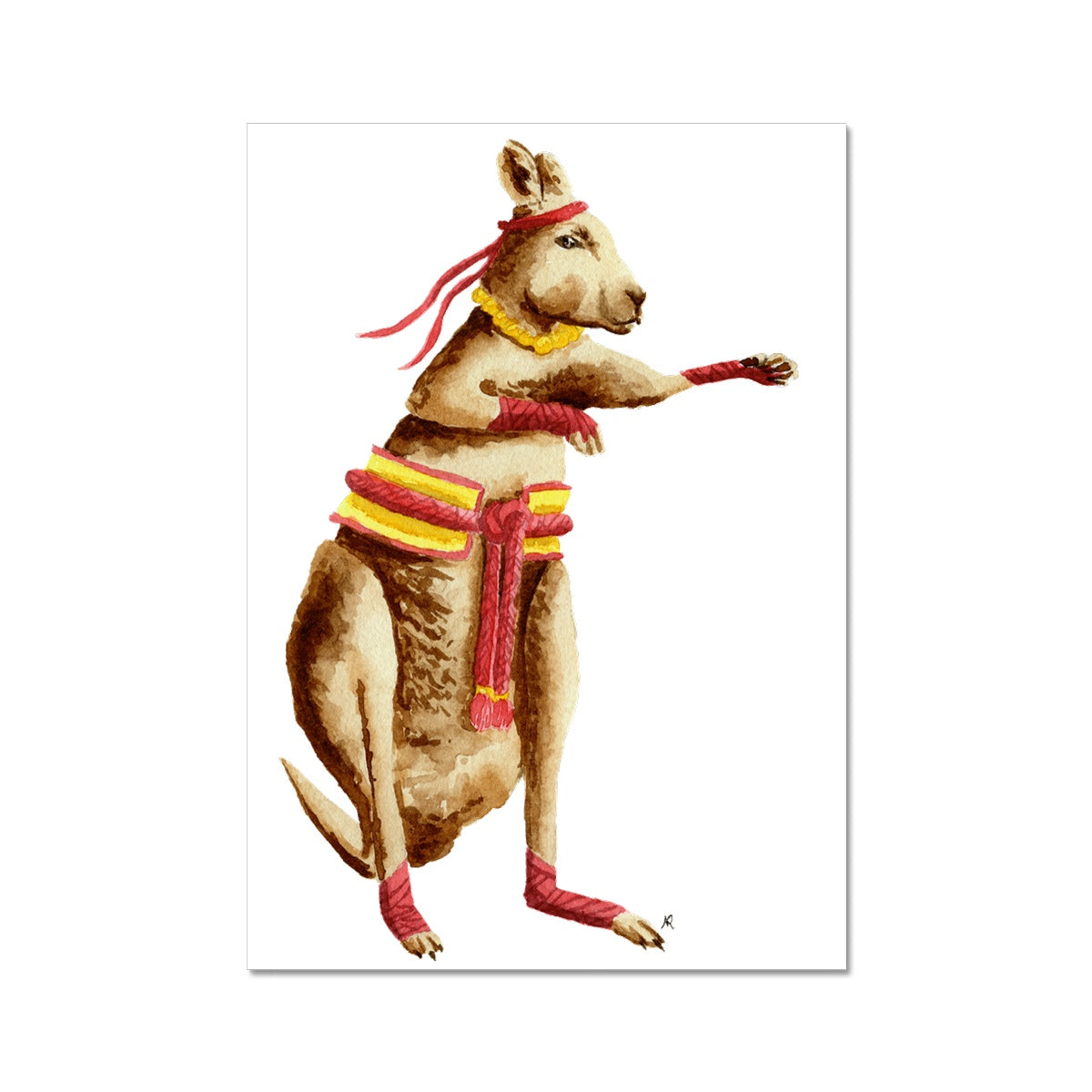 Monk Kangaroo Giclée Art Print