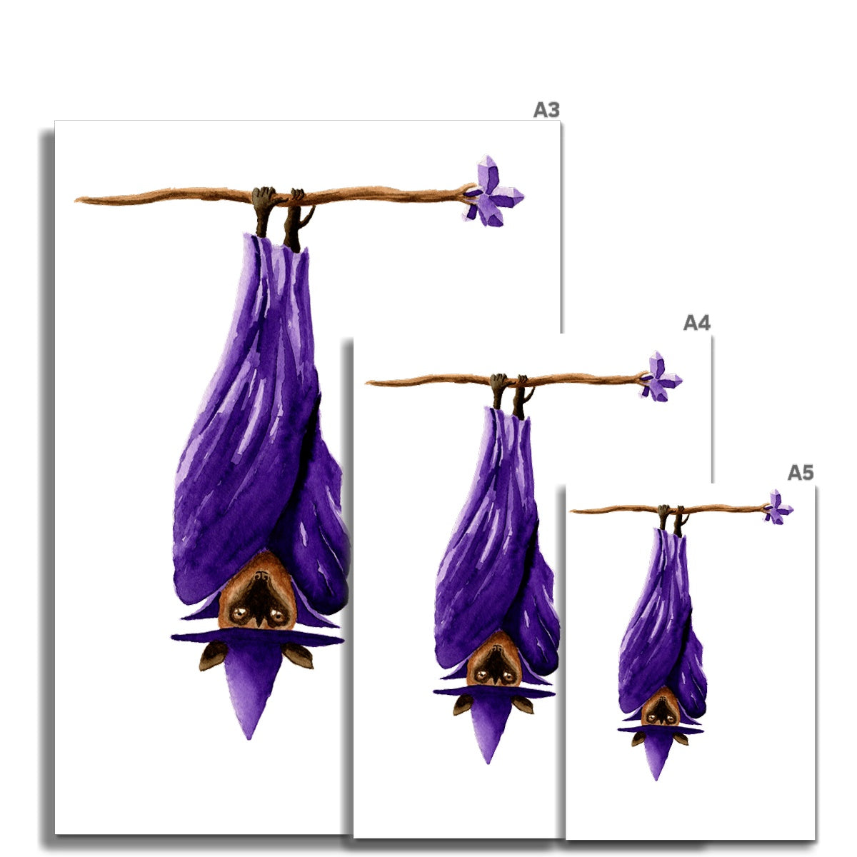 Wizard Flying Fox Giclée Art Print