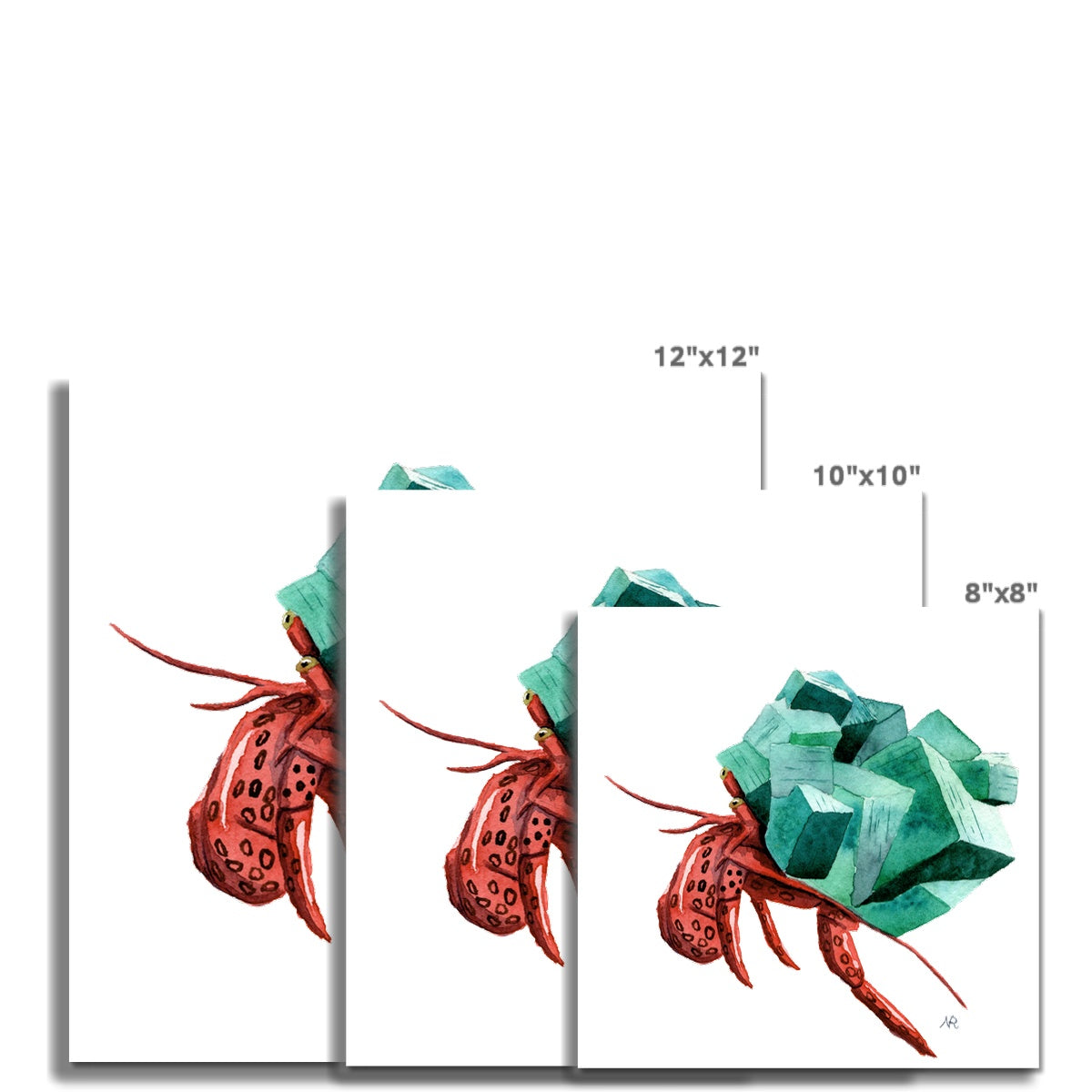 Fluorite Crab Giclée Art Print