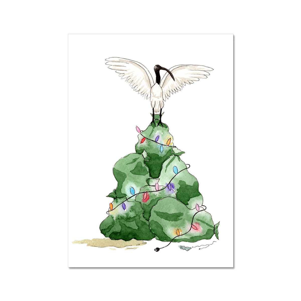 Merry Bin Chickmas Giclée Art Print