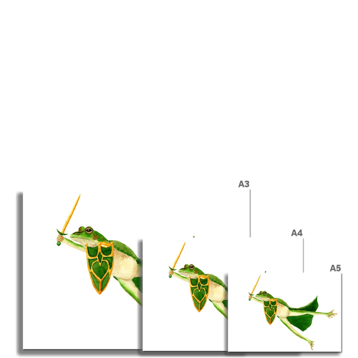 Paladin Green and Gold Bell Frog Giclée Art Print