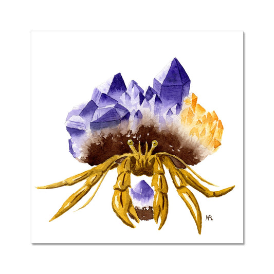 Ametrine Crab Giclée Art Print