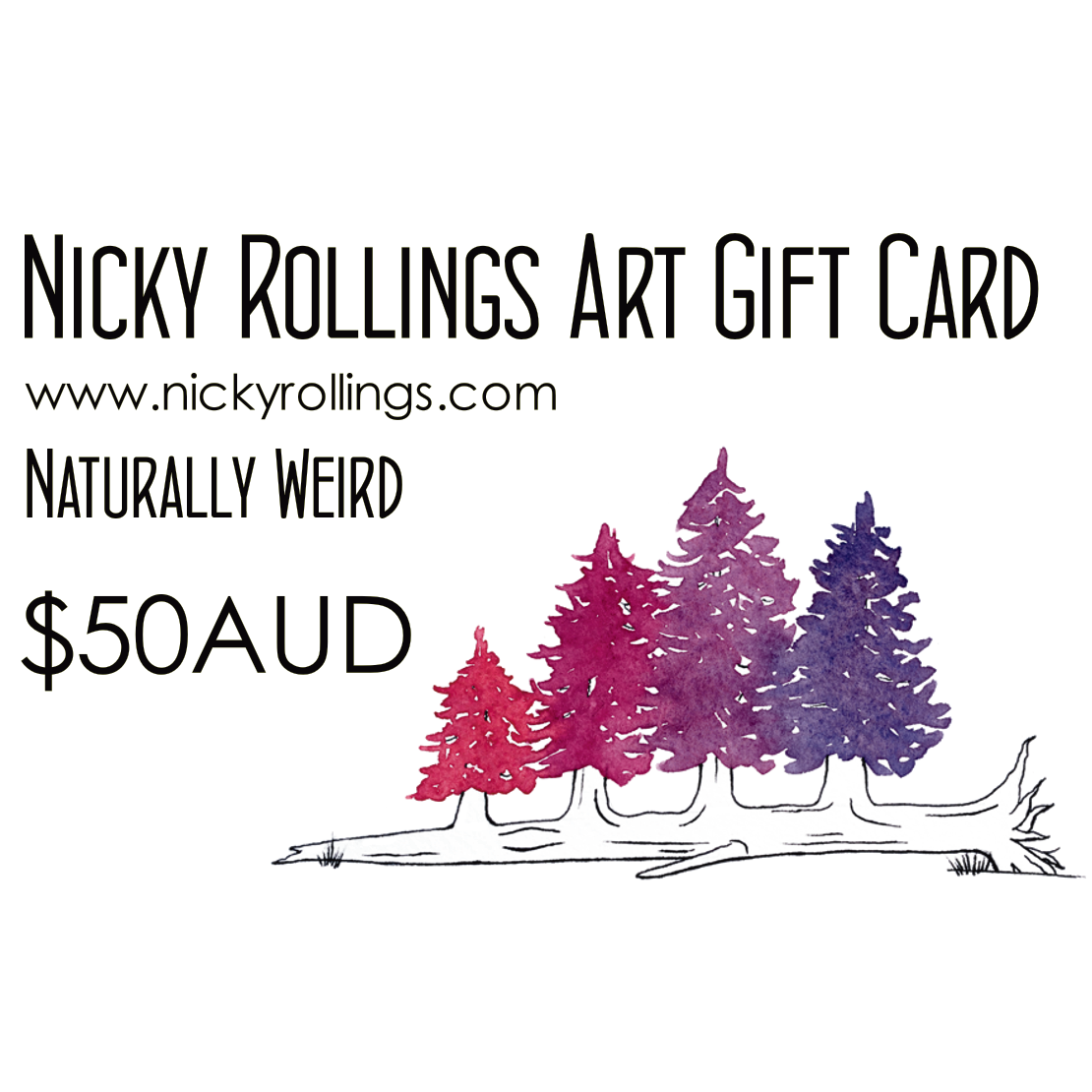 Nicky Rollings Art Digital Gift Card